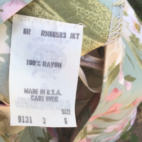 Vintage 2-Piece Shirt and Skirt Coordinated Matching Floral Outfit Set - Picture 8 of 8